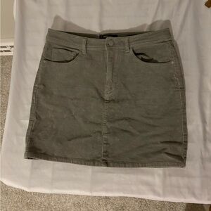 Black Label Grayish green Mini Skirt